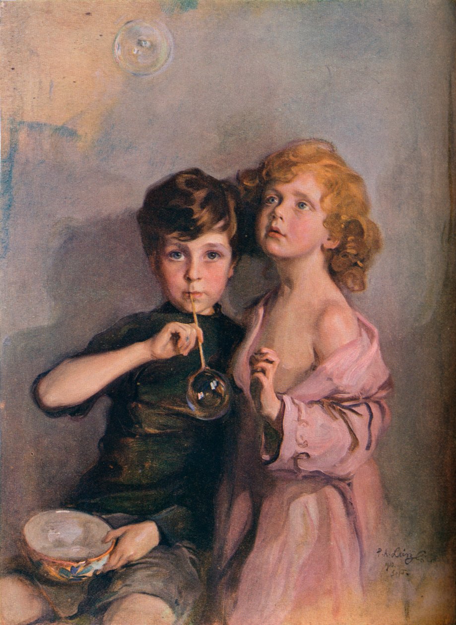 Mijn kinderen, Stephen en Paul, c1910 door Philip de László