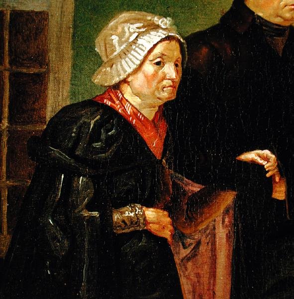 Magdalena Dorothea Runge (1737-1818) uit De ouders van de kunstenaar (kleine versie) door Philipp Otto Runge