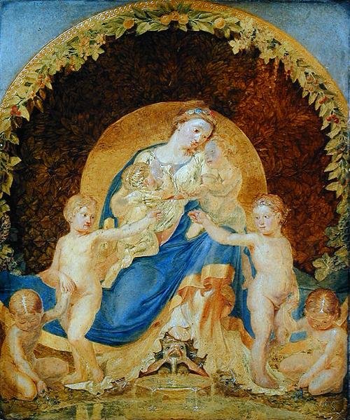 Moeder Aarde en haar kinderen, 1803 door Philipp Otto Runge