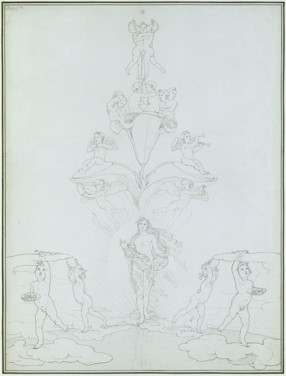 De Ochtend, 1803 door Philipp Otto Runge