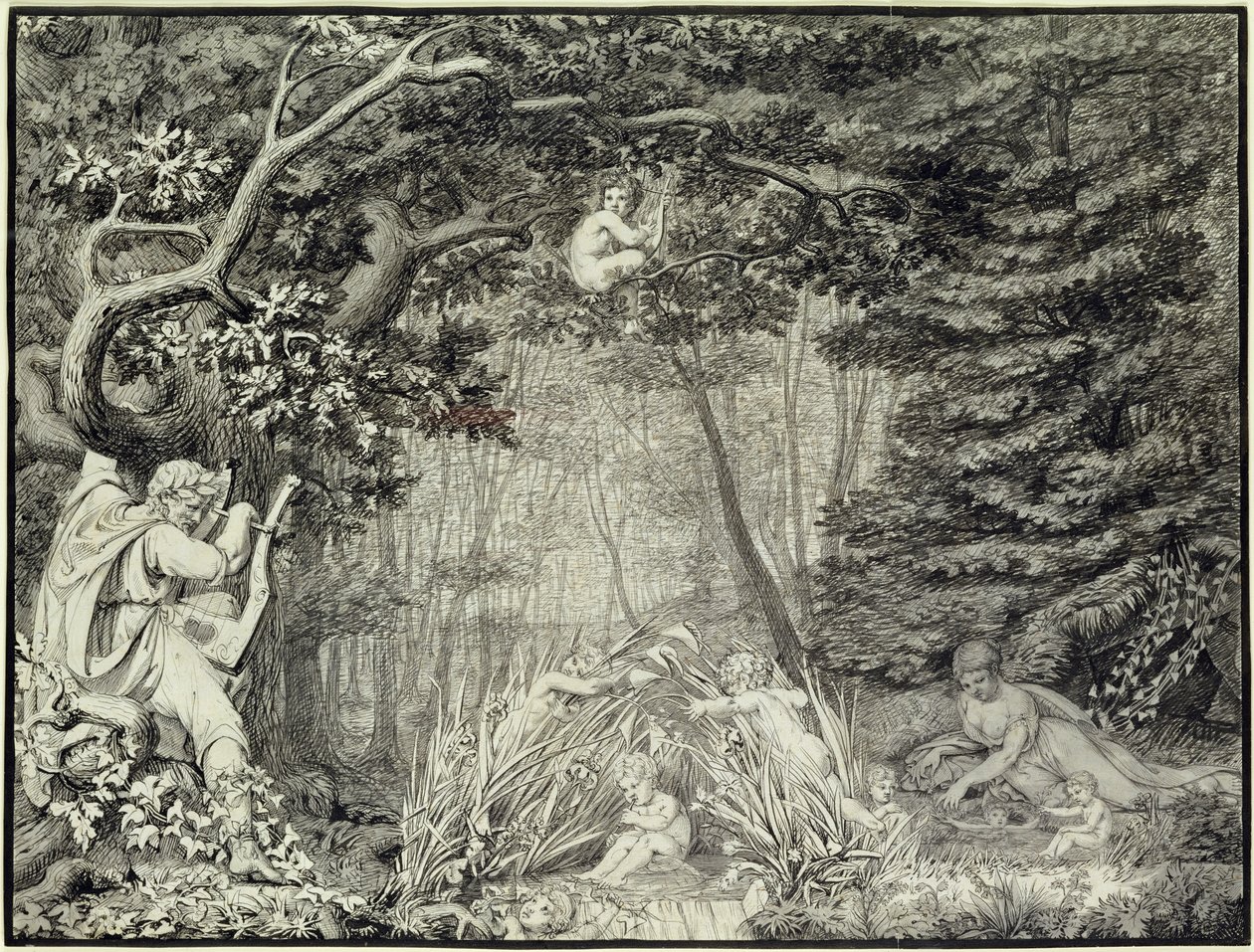 De dichter bij de bron, 1805 door Philipp Otto Runge