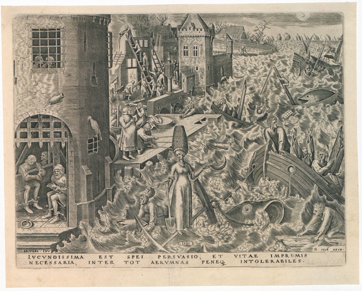 Spes Hoop uit De Zeven Deugden door Philipp Galle