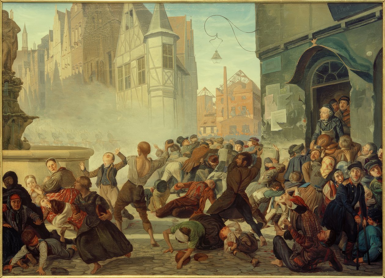 Bestorming van Backhaus Breslau door Philipp Hoyoll