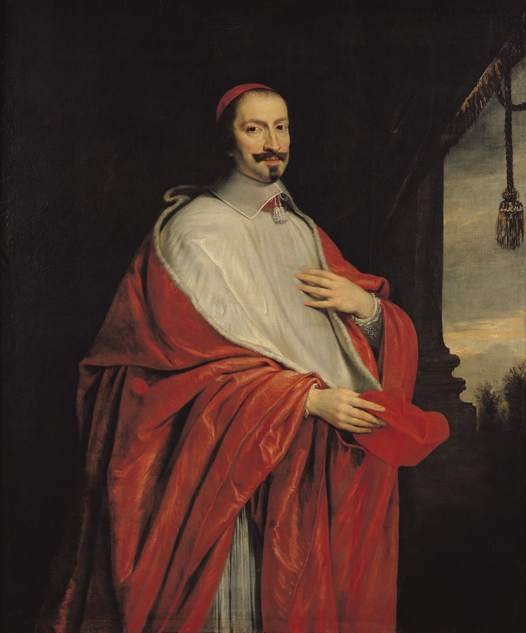 Portret van Jules Mazarin (1602-61) door Philippe de Champaigne