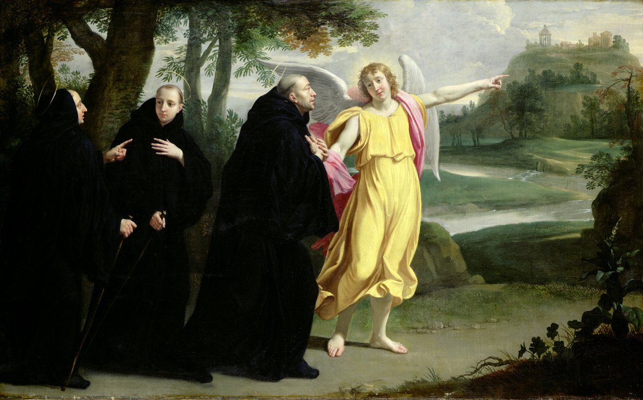 Scène uit het leven van St. Benedictus door Philippe de Champaigne