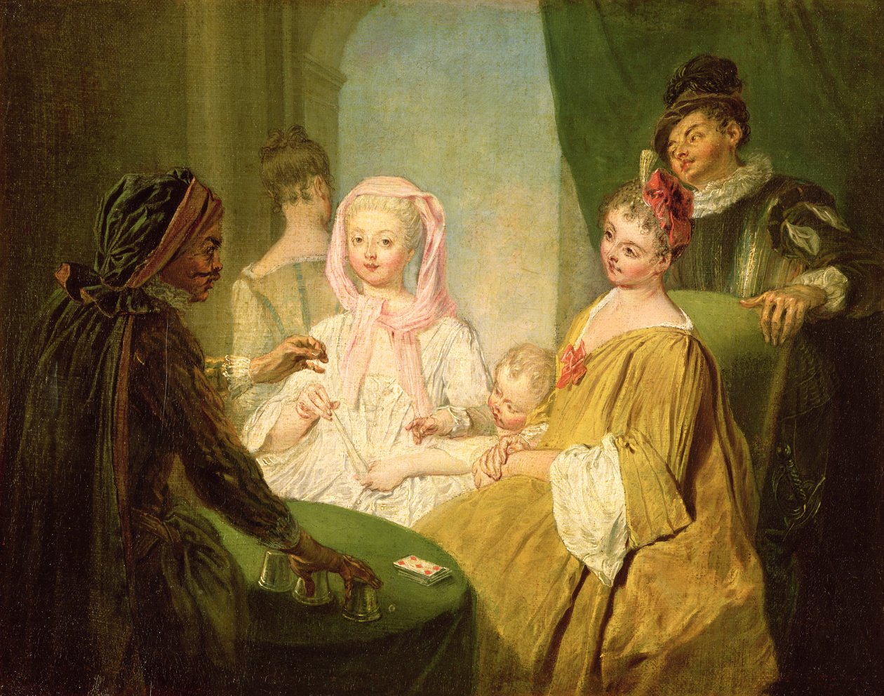 De goochelaar, 1720-25 door Philippe Mercier
