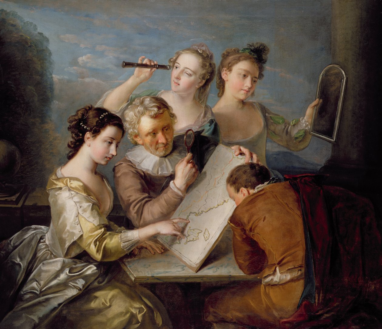 Het zintuig zicht, c.1744-47 door Philippe Mercier