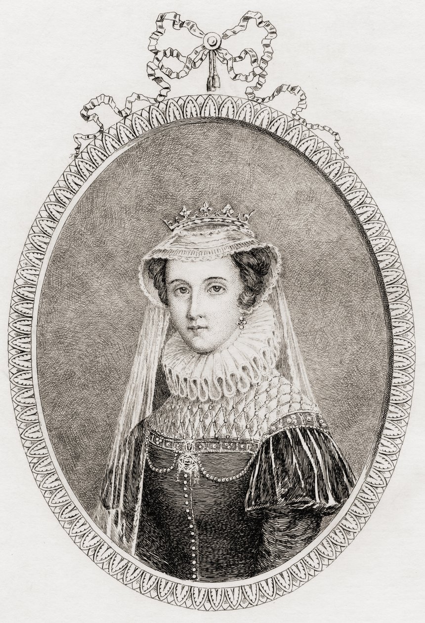 Mary Queen of Scots (1542-87) ook bekend als Mary Stuart door Philippe after Mercier