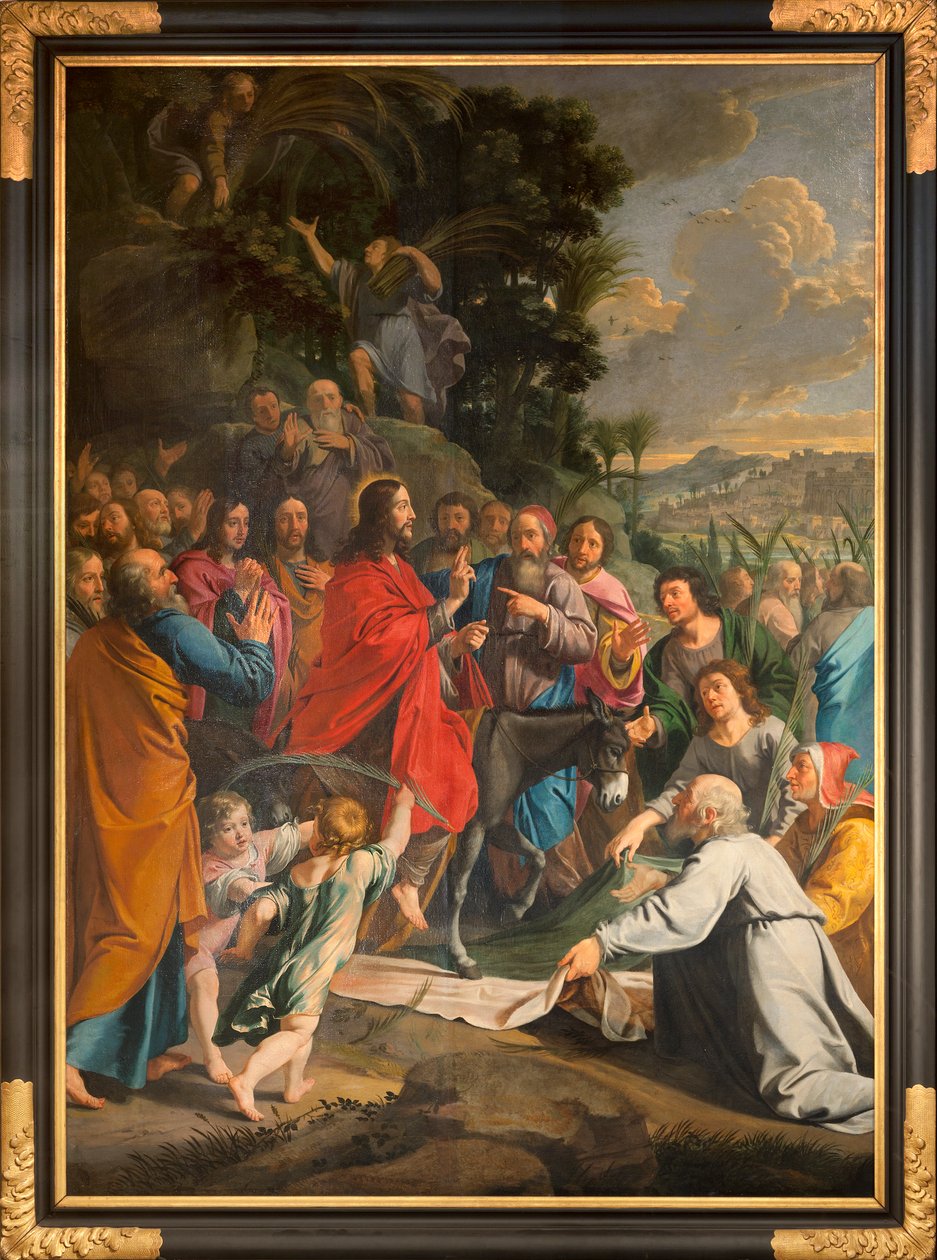 De Intocht van Christus in Jeruzalem door Philippe de Champaigne
