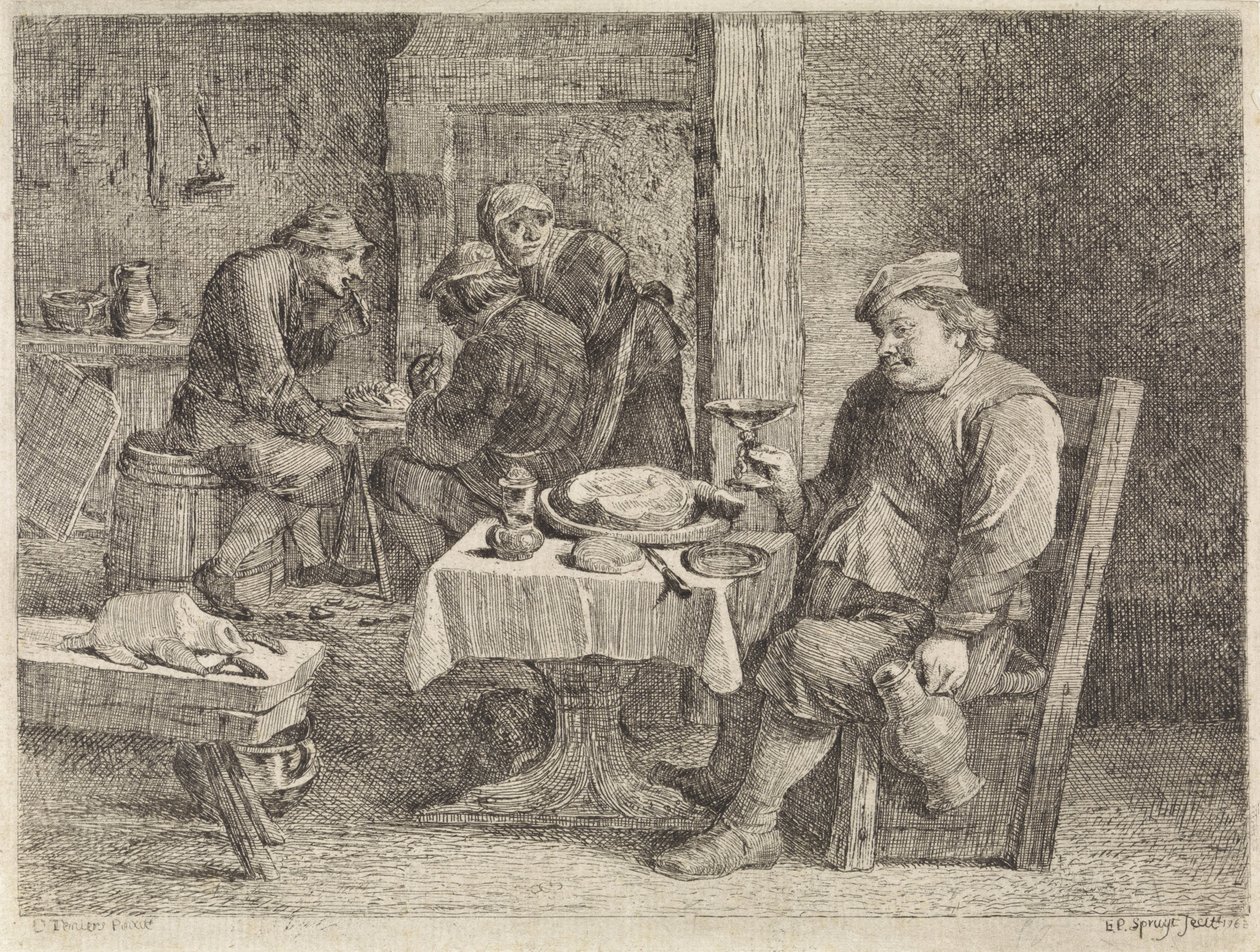 Boereninterieur door Philippe Lambert Joseph Spruyt