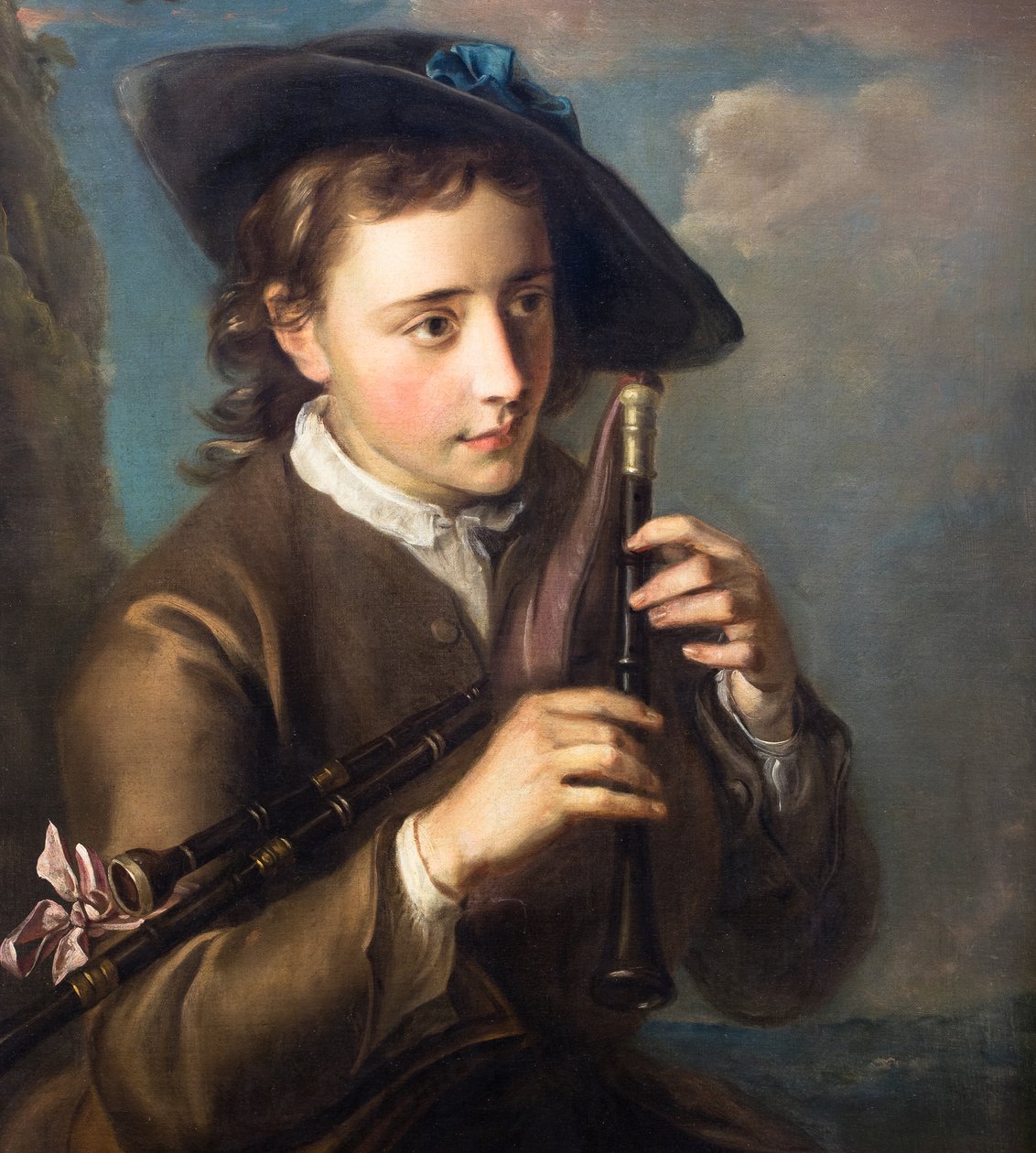 Piper, ca. 1740 (Olieverf op doek) door Philippe Mercier