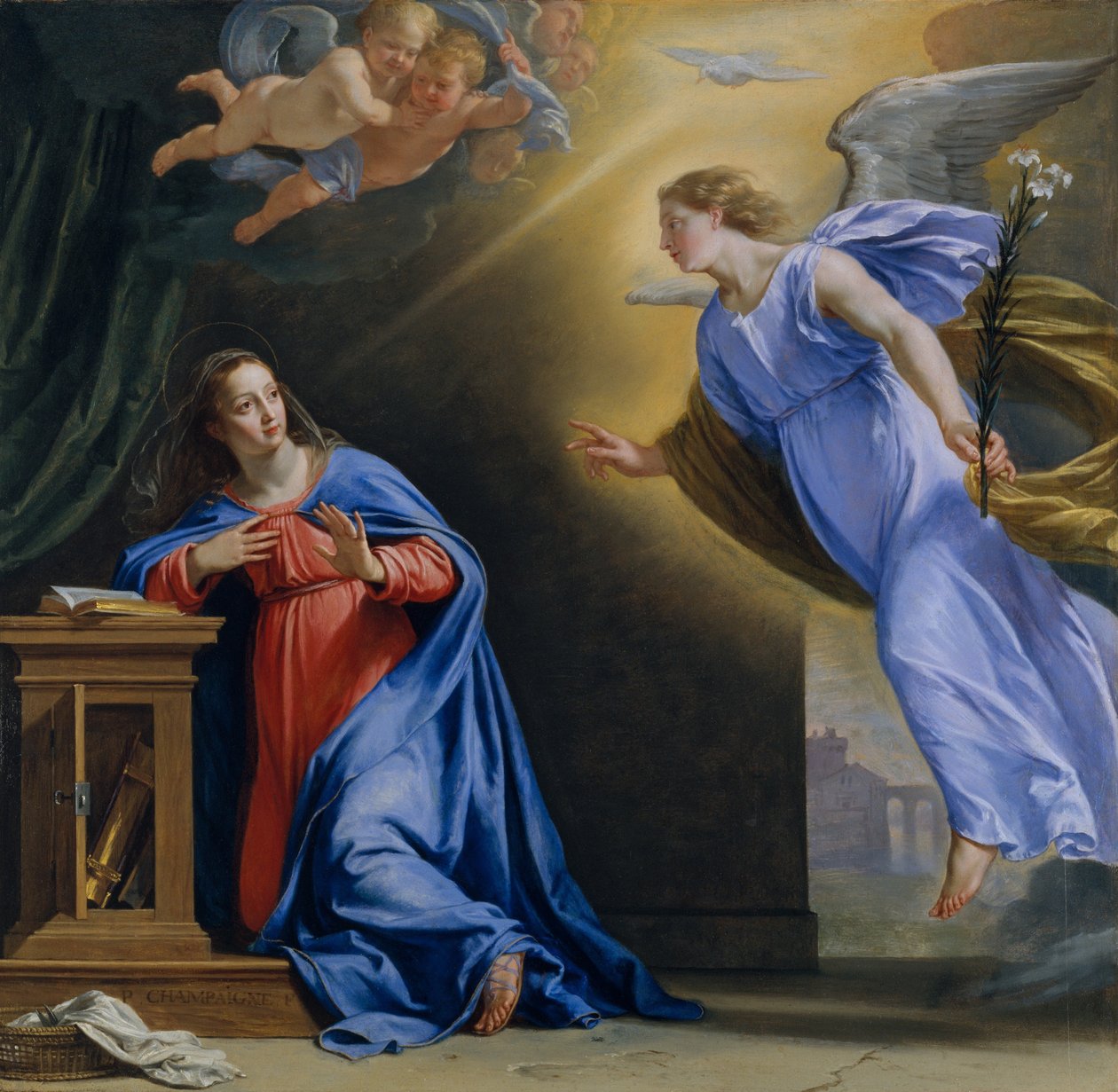 De annunciatie, ca. 1644 door Philippe de Champaigne