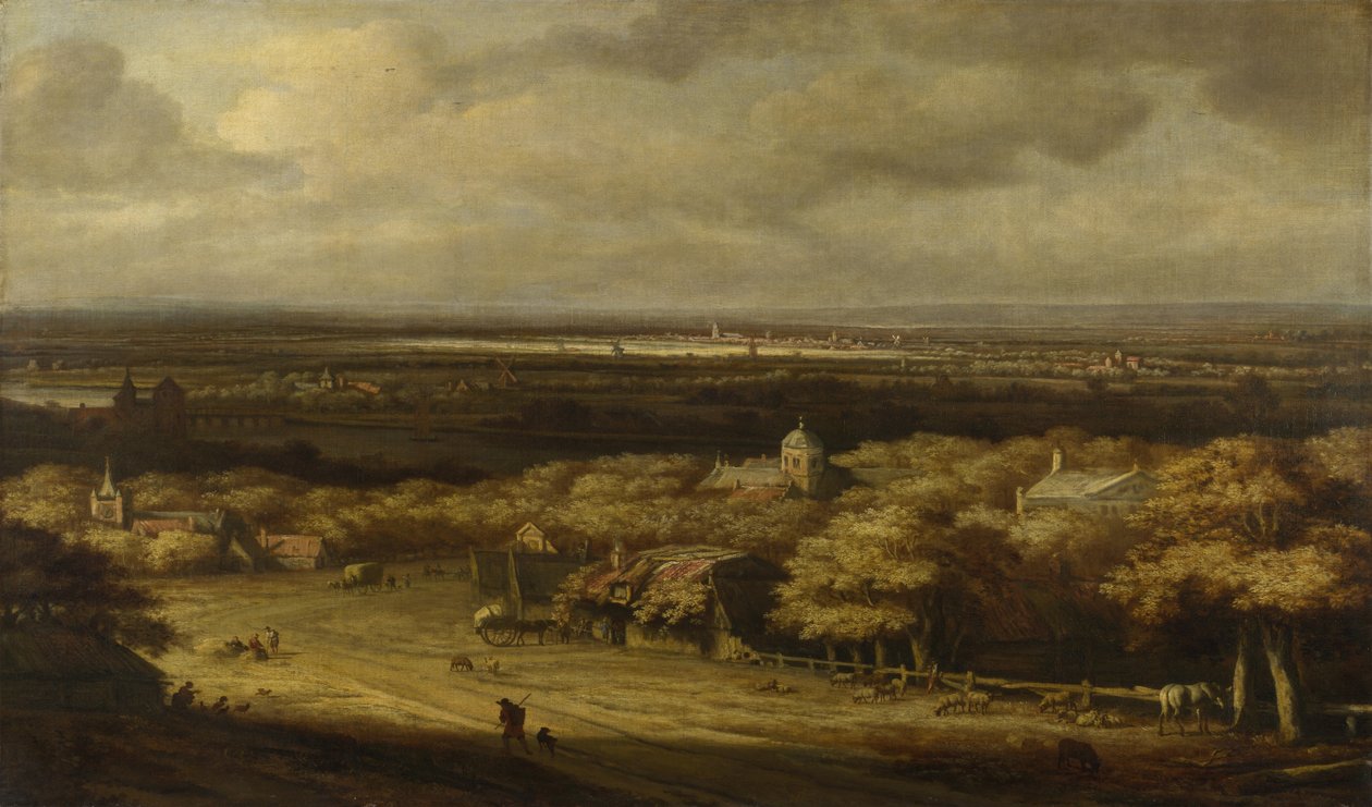 Een uitgestrekt landschap, ca. 1670 door Philips de Koninck