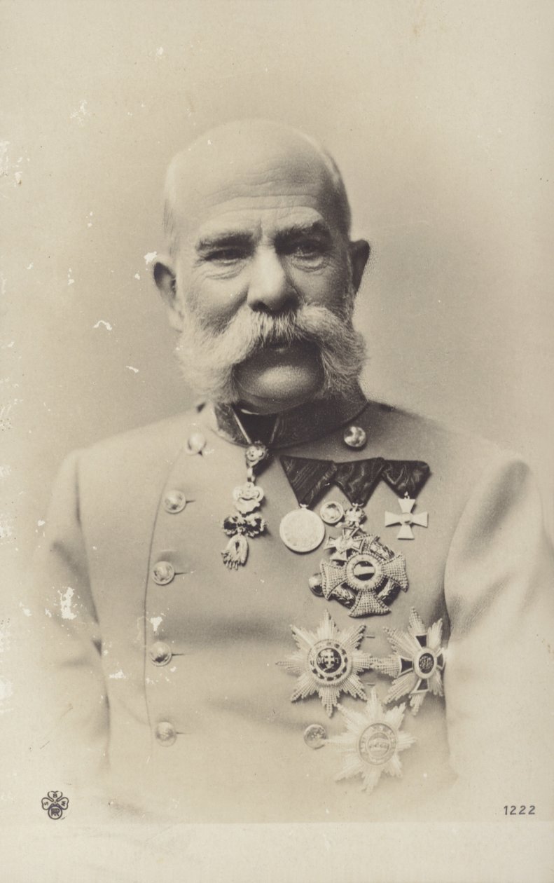 Frans Jozef I (z/w foto) door Photographer Austrian
