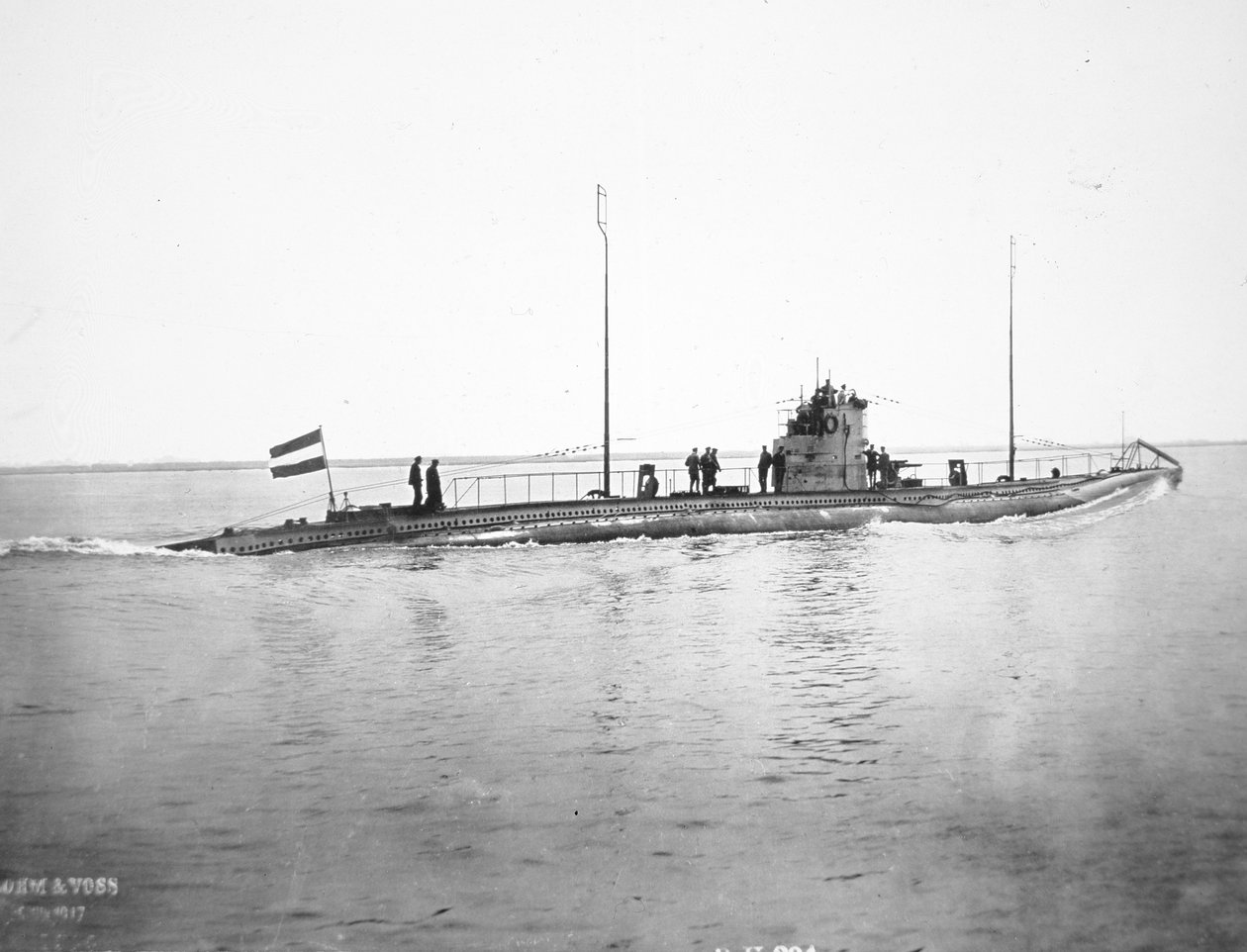 Duitse U-boot, ca.1915 (zw/w foto) door Photographer German