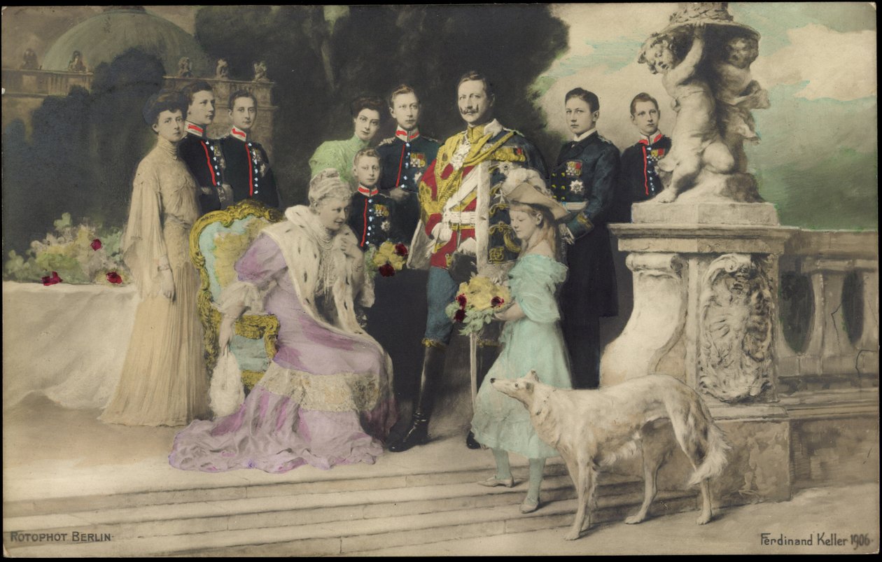 Keizerlijke familie onder Wilhelm II, Greyhound, RPH door Photographer German
