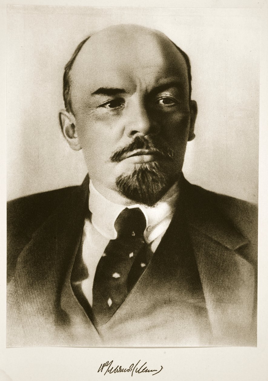 Lenin (fotogravure) door Photographer Russian