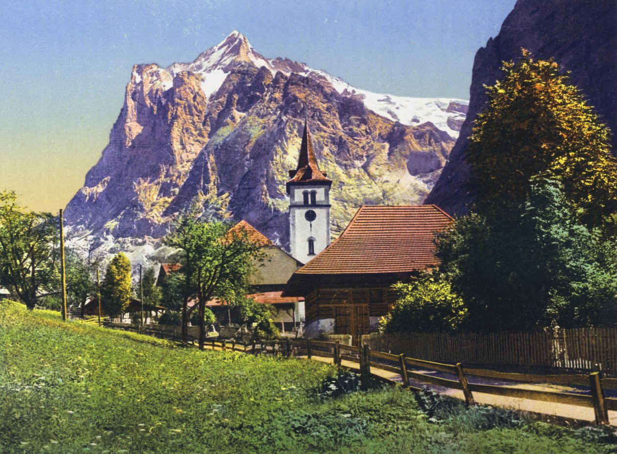 Grindelwald, Wetterhorn (foto) door Photographer Swiss