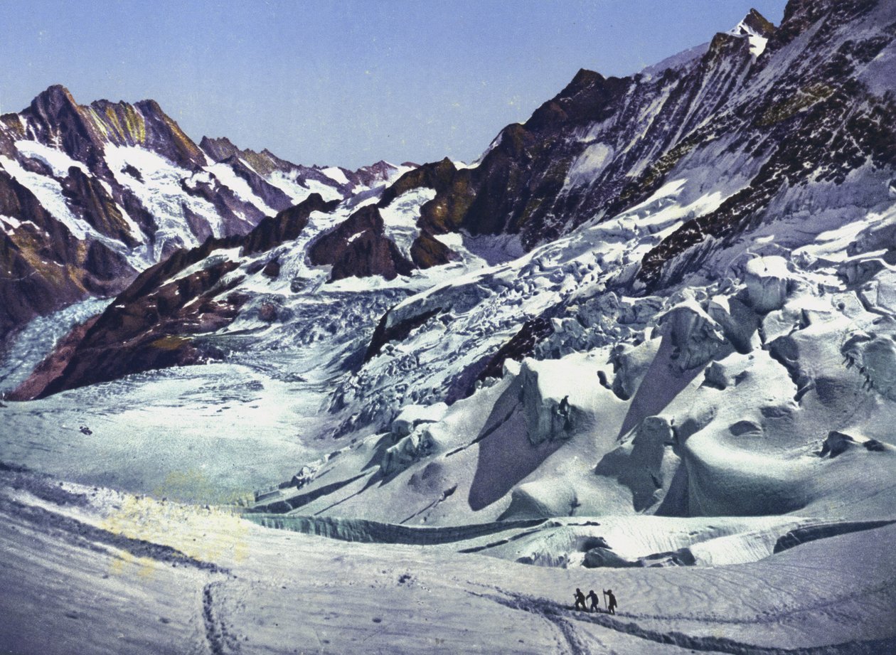 Jungfraubahn, bij het station Eismeer (foto) door Photographer Swiss