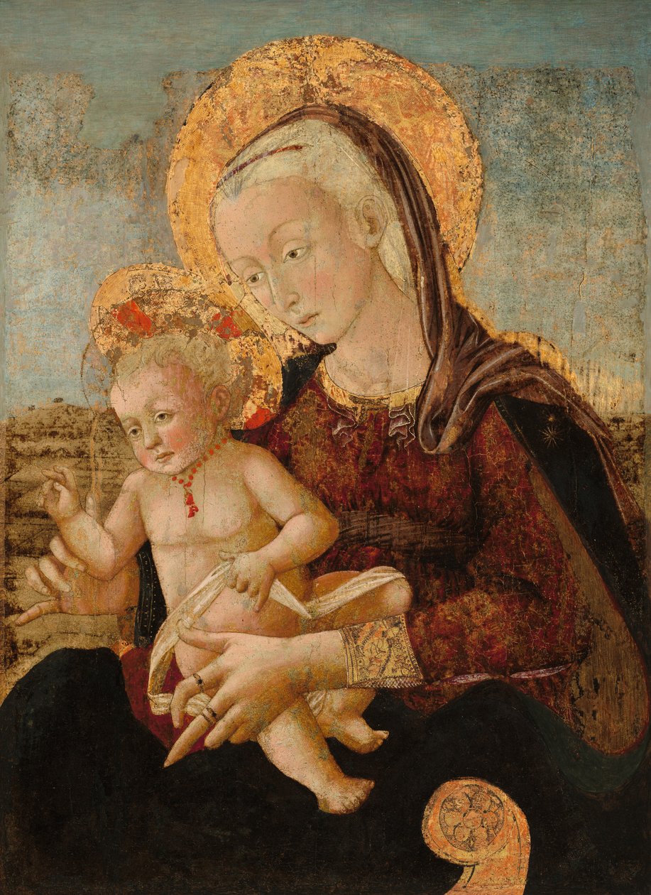 Madonna en kind door Pier Francesco Fiorentino