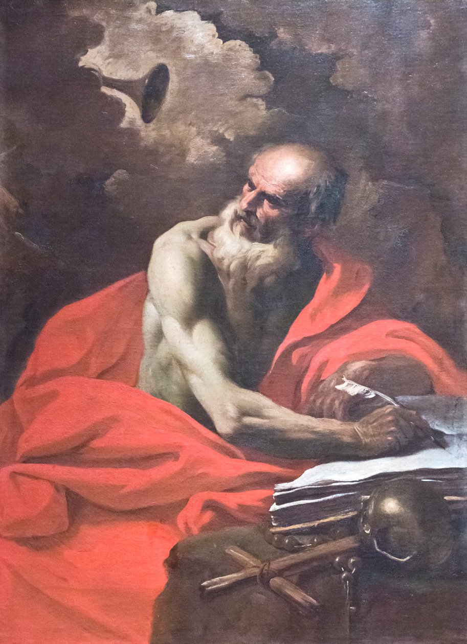 Sint Hiëronymus door Pier Francesco Mola