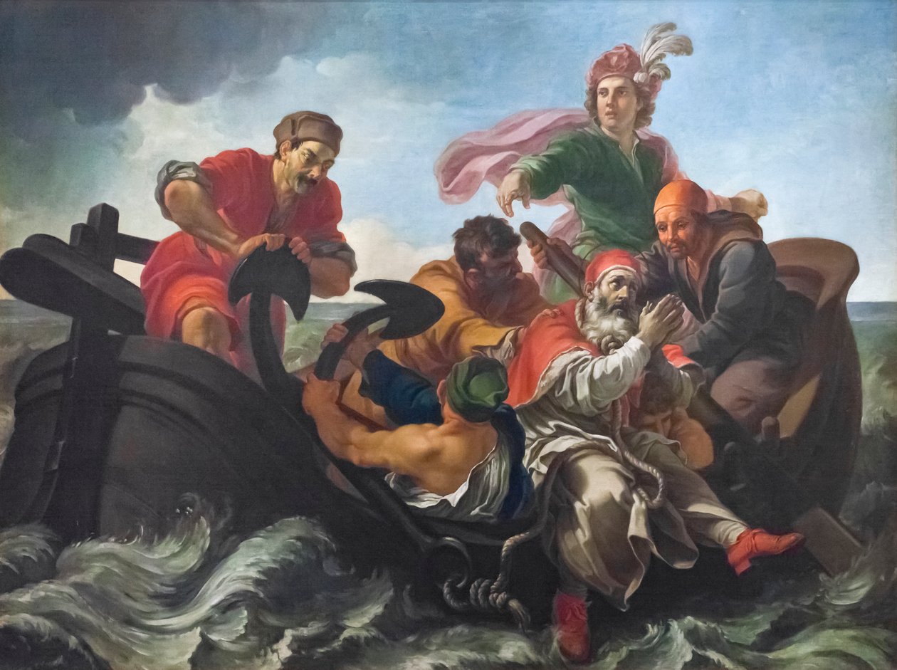 Het martelaarschap van St. Clemens, altaarstuk door Pier Leone Ghezzi