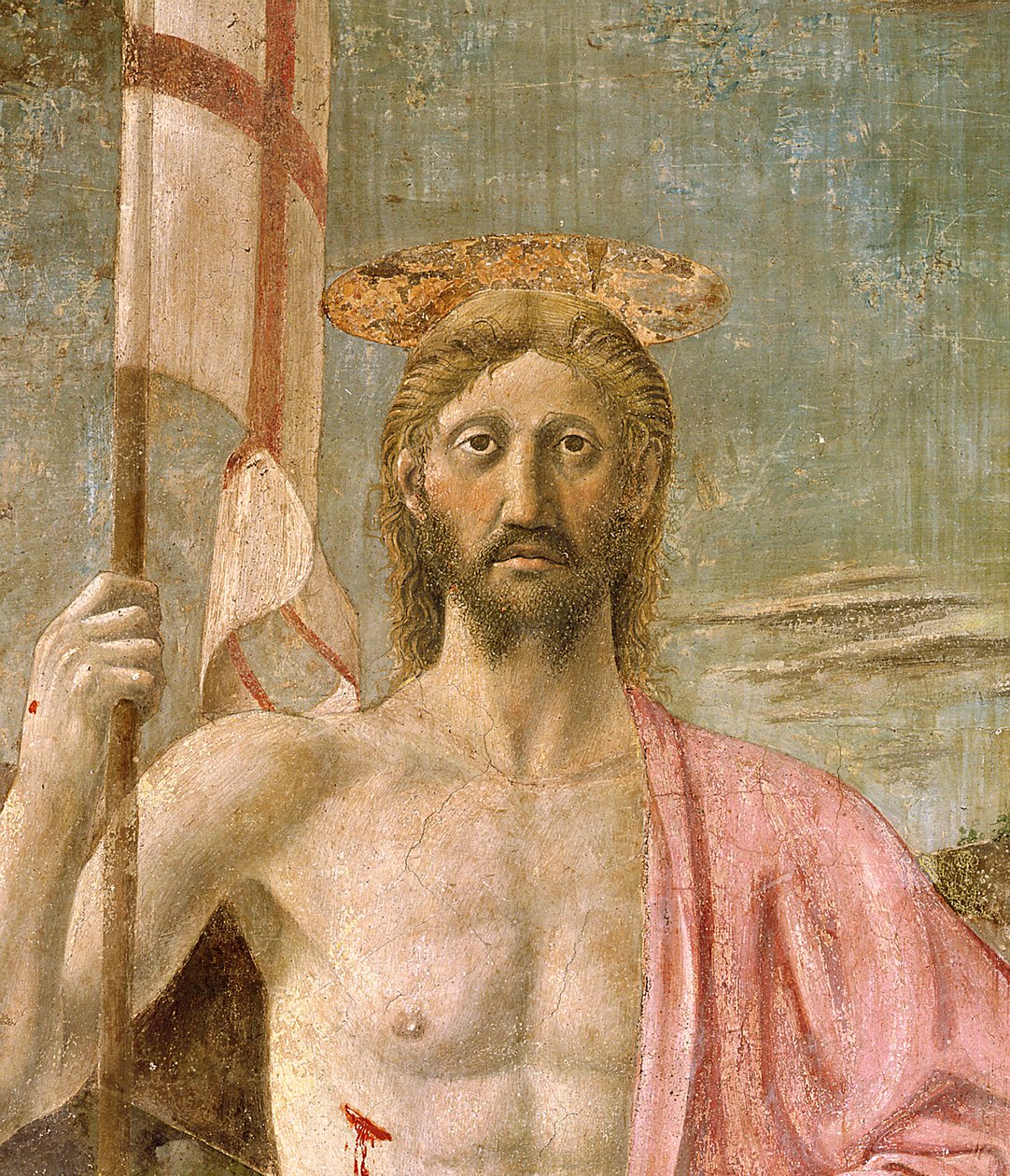 De Opstanding (detail) door Piero della Francesca