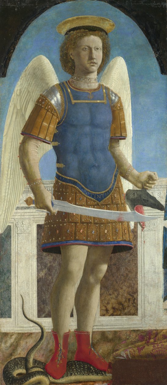 Sint Michaël de Aartsengel door Piero della Francesca