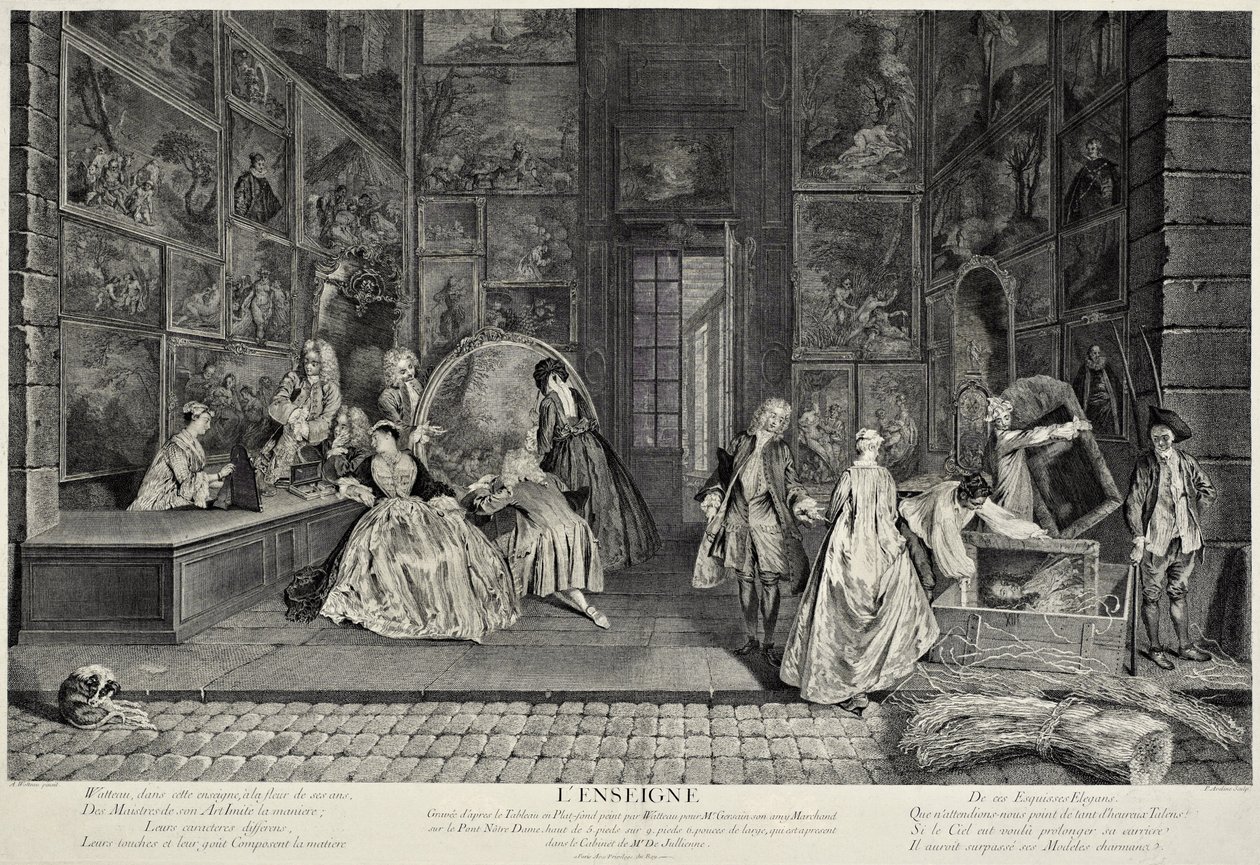 Het Bord (LEnseigne) door Pierre Alexandre Aveline