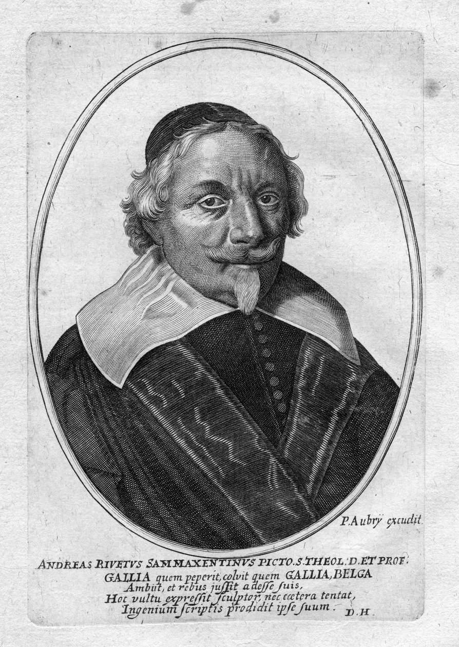 Gegraveerd portret door Pierre Aubry