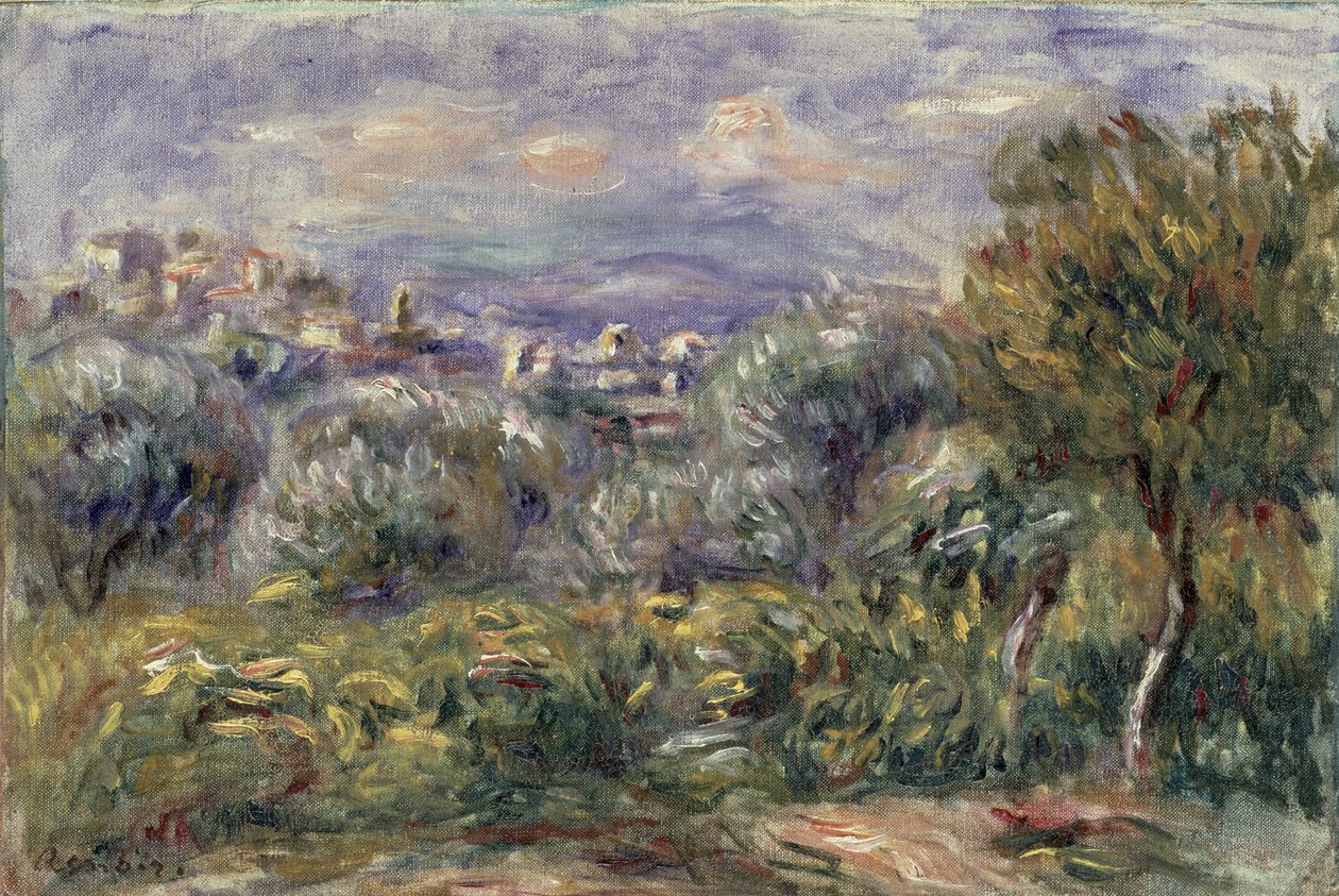 Antibes, 1917 door Pierre Auguste Renoir