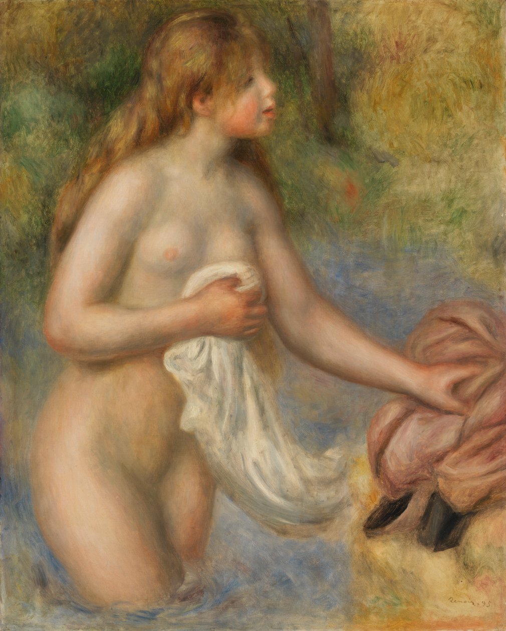 Bader (Baigneuse) door Pierre Auguste Renoir