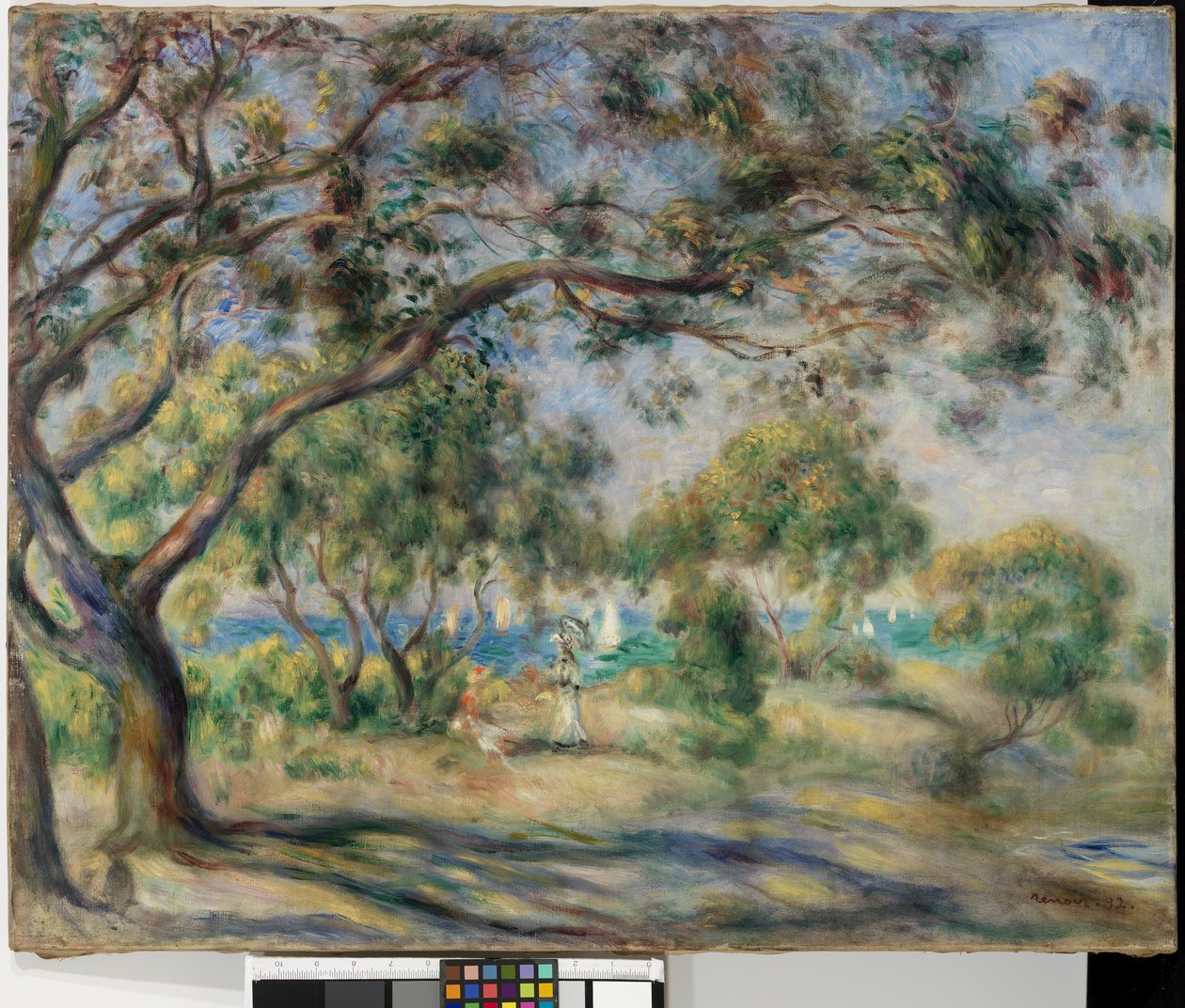 Bois de la Chaise (Noirmoutier) door Pierre Auguste Renoir