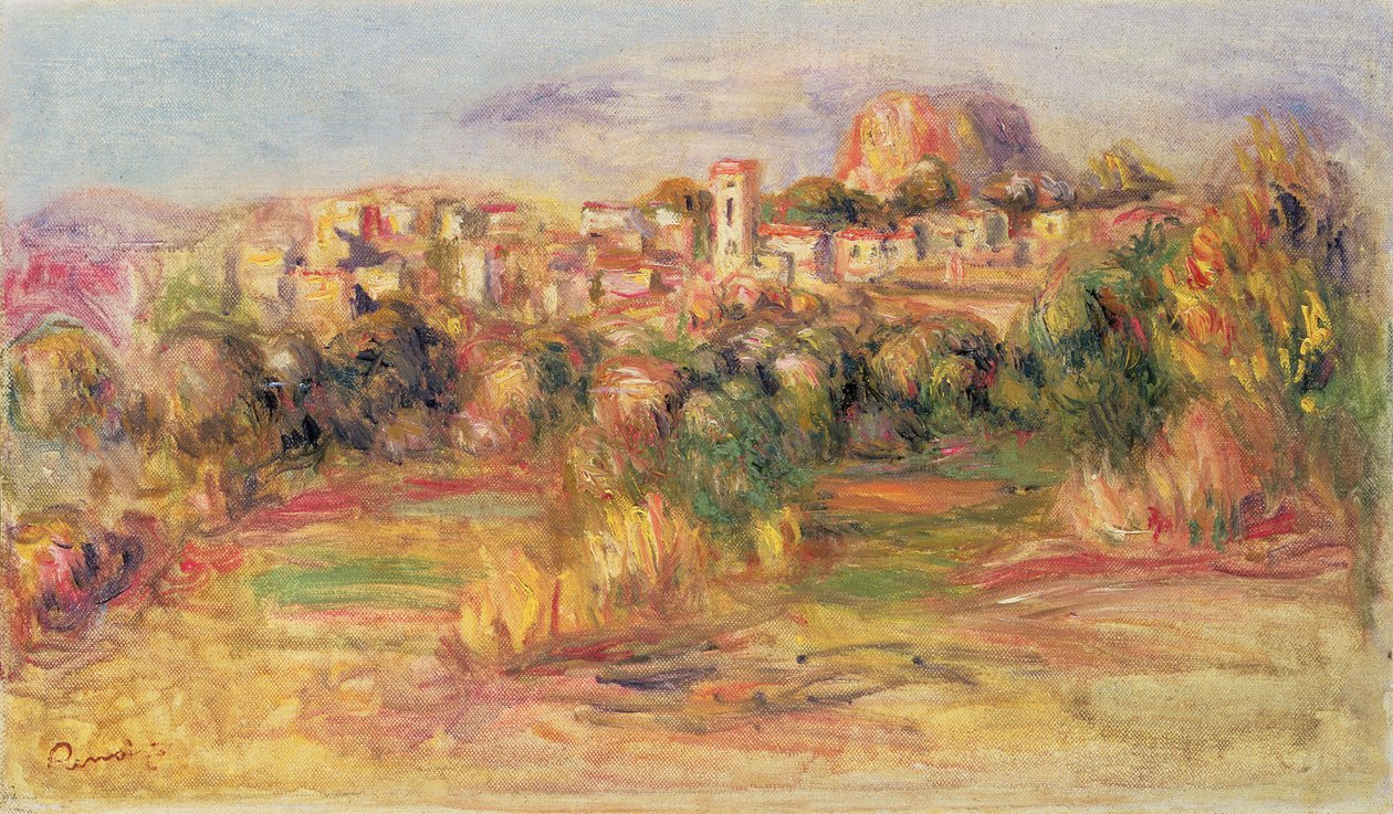 Cagnes, c.1900 door Pierre Auguste Renoir