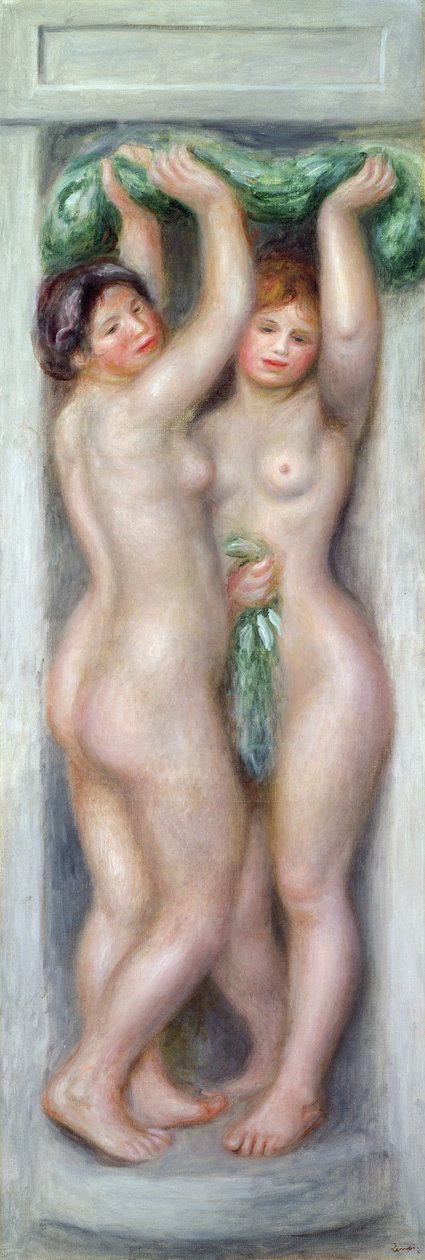 Kariatiden, ca. 1910 door Pierre Auguste Renoir