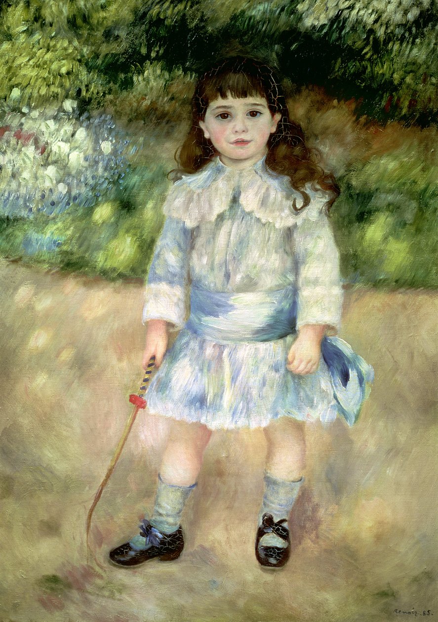 Kind met een zweep, 1885 door Pierre Auguste Renoir
