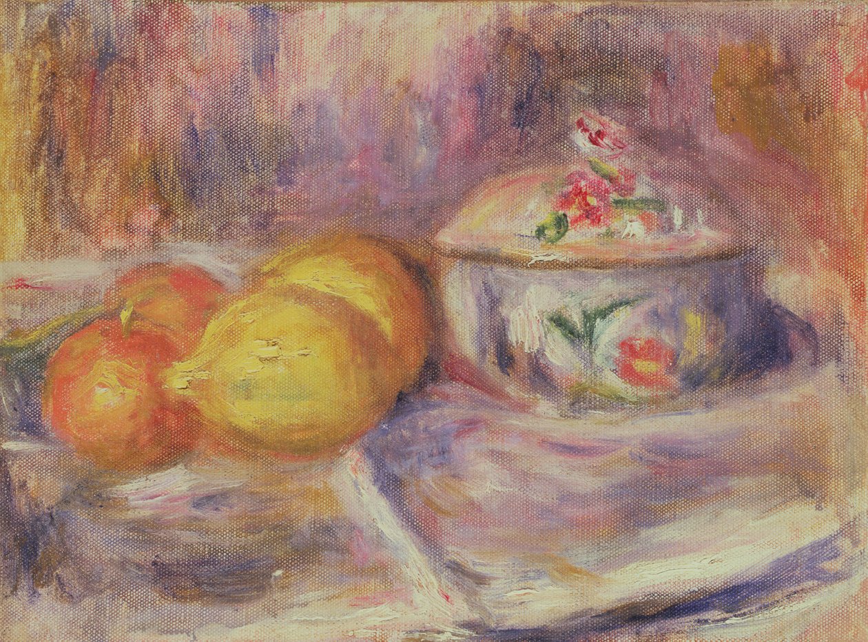 Fruit en bonbonnière (na 1914) door Pierre Auguste Renoir