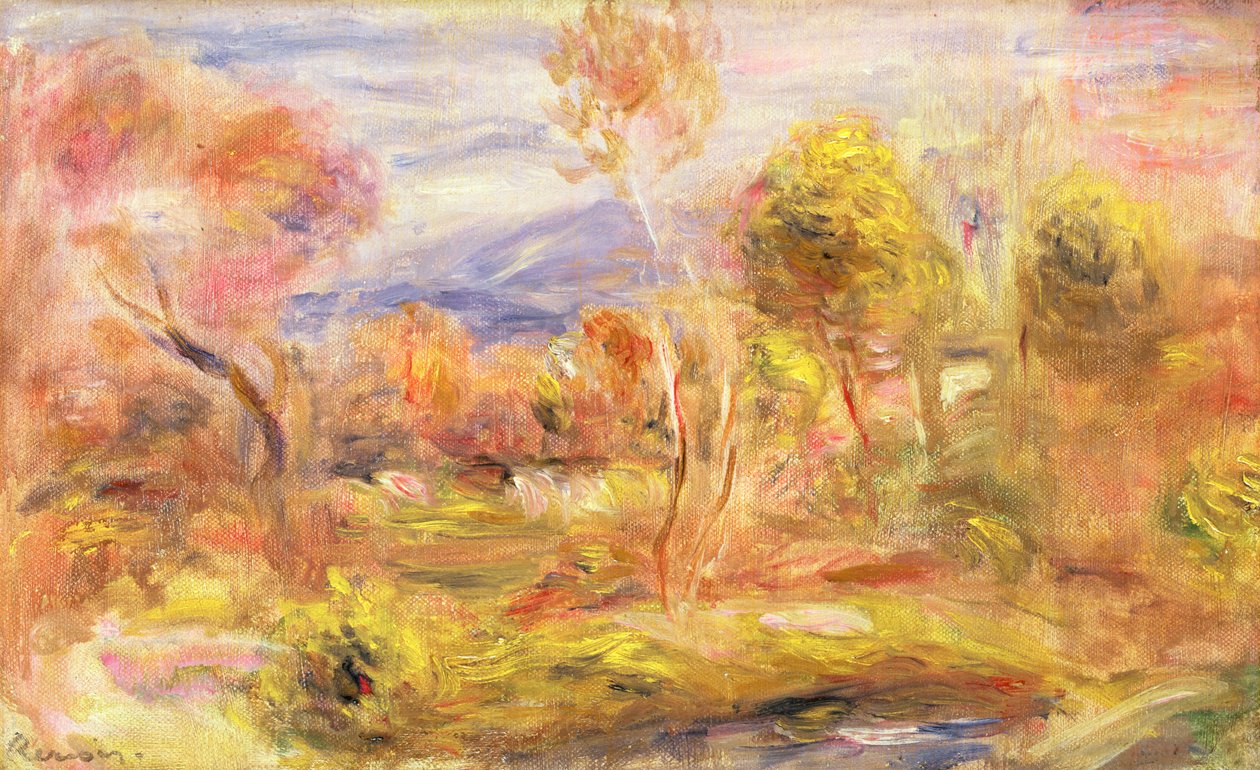 Open plek (ca. 1909) door Pierre Auguste Renoir