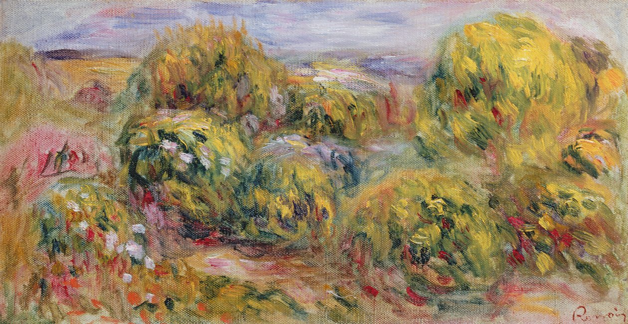 Landschap, 1916 door Pierre Auguste Renoir