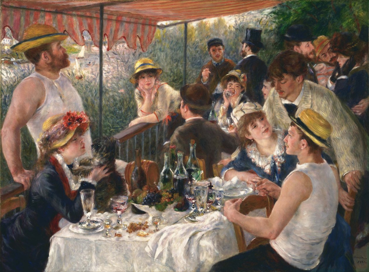 Lunch van de roeiers door Pierre Auguste Renoir