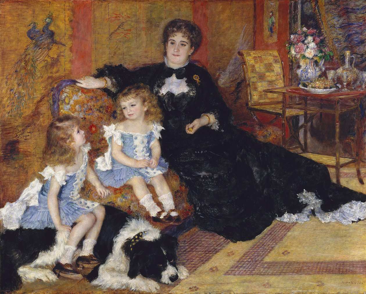 Madame Georges Charpentier en haar kinderen, 1878 door Pierre Auguste Renoir