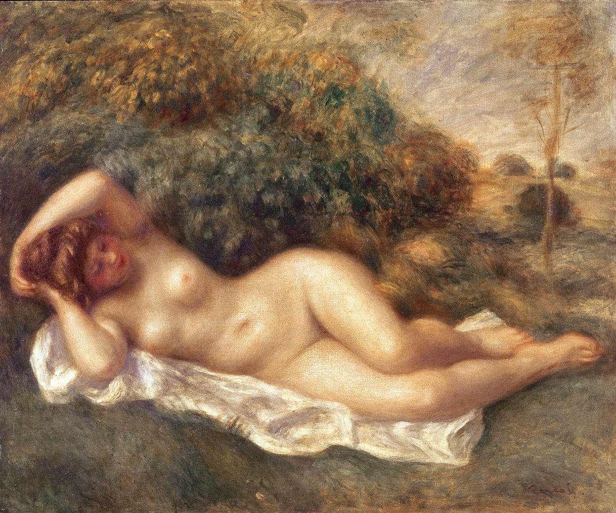 Naakt door Pierre Auguste Renoir