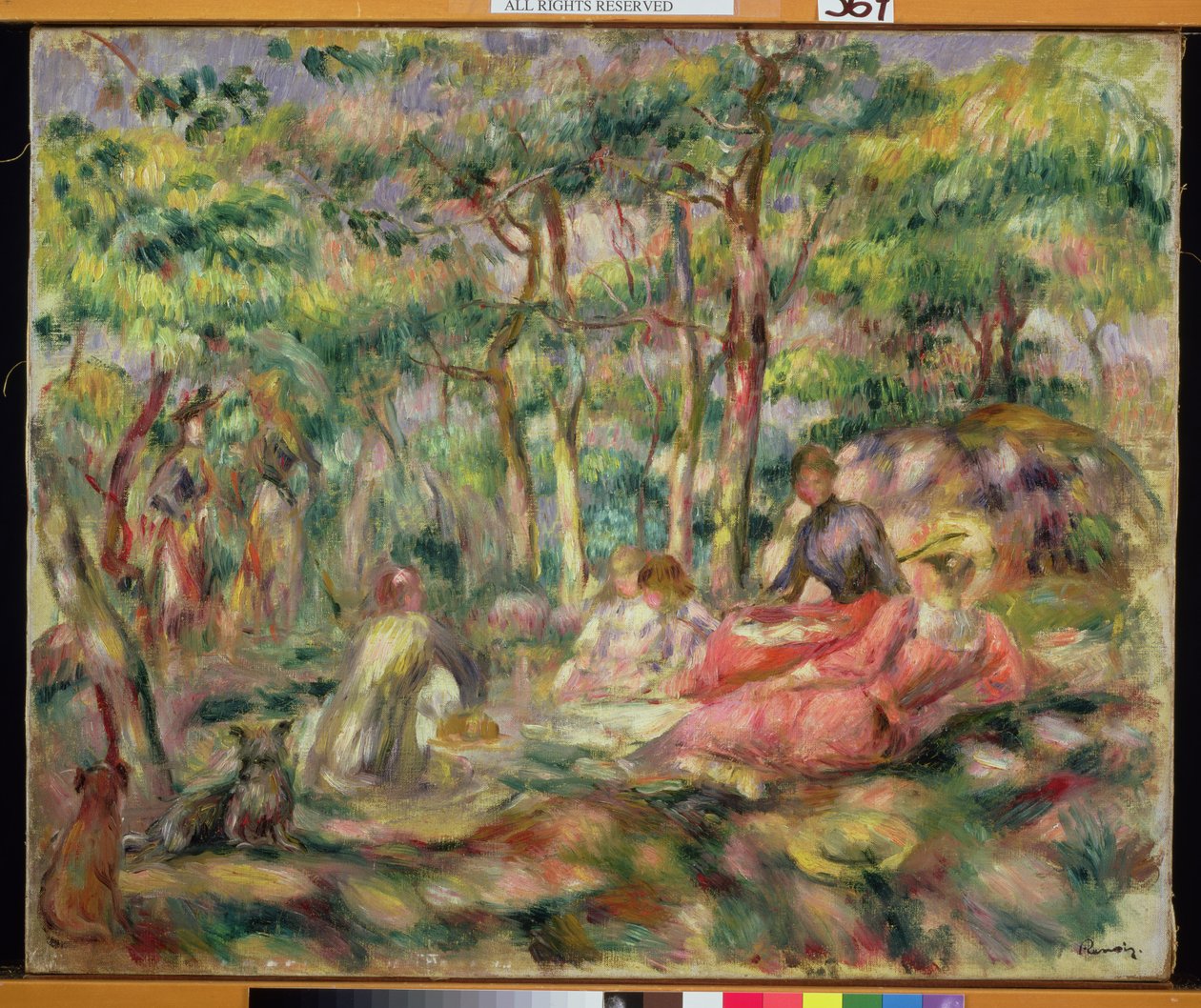 Picknick, ca. 1893 door Pierre Auguste Renoir