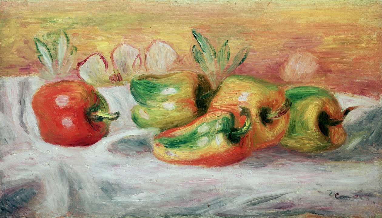 Pimientos, 1912 door Pierre Auguste Renoir