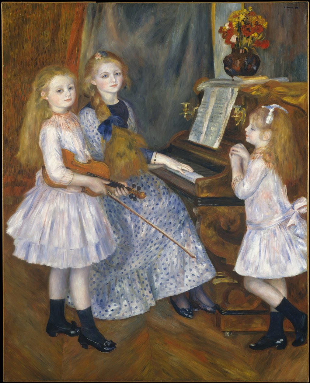 De dochters van Catulle Mendès door Pierre Auguste Renoir