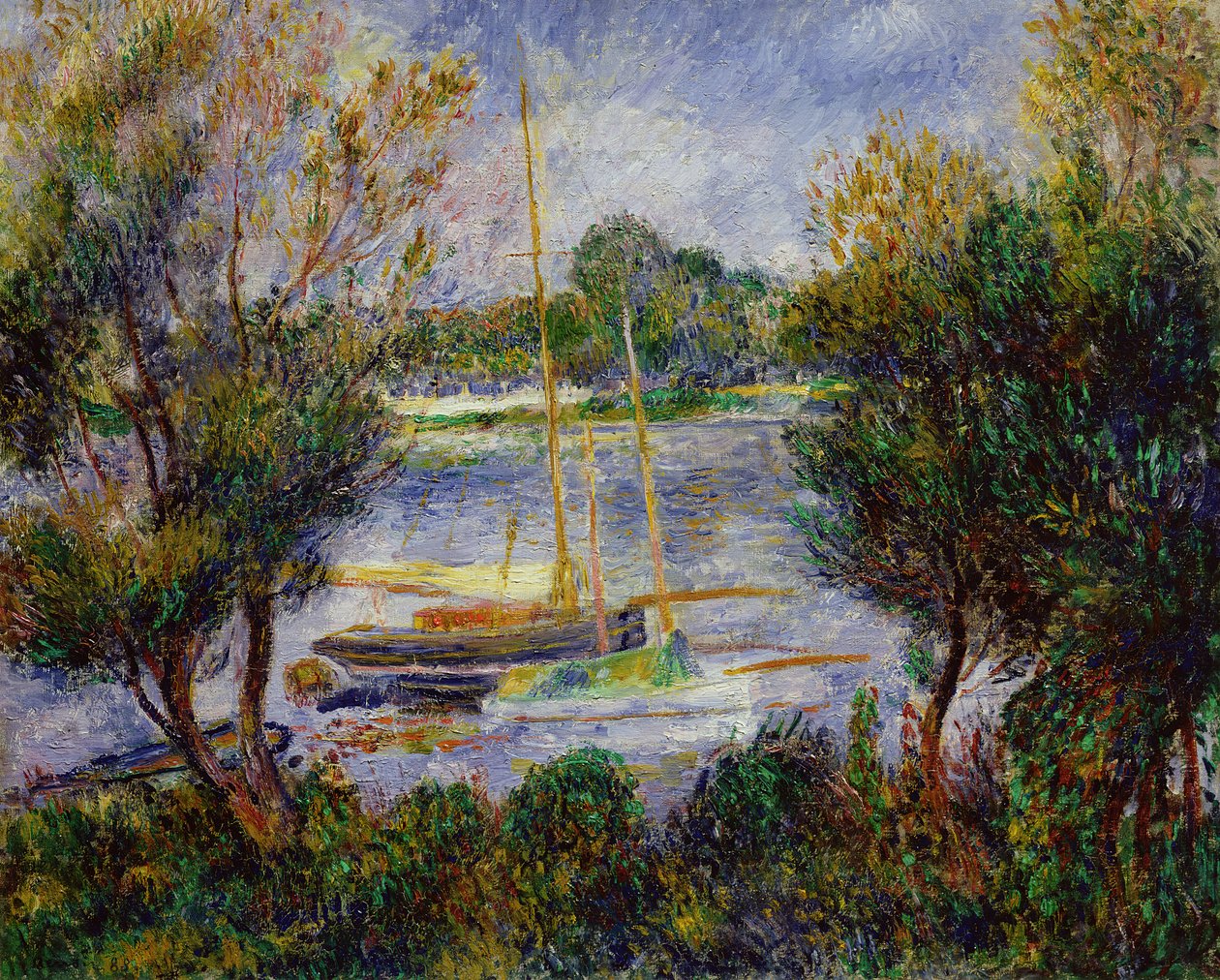 De Seine bij Argenteuil, 1888 door Pierre Auguste Renoir
