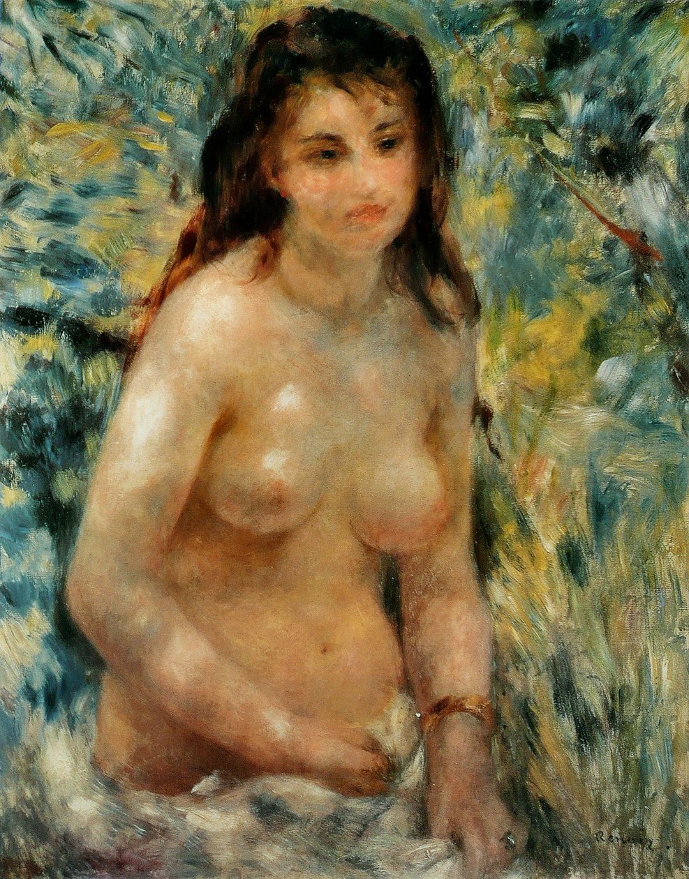 Tors, zonlicht effect door Pierre Auguste Renoir