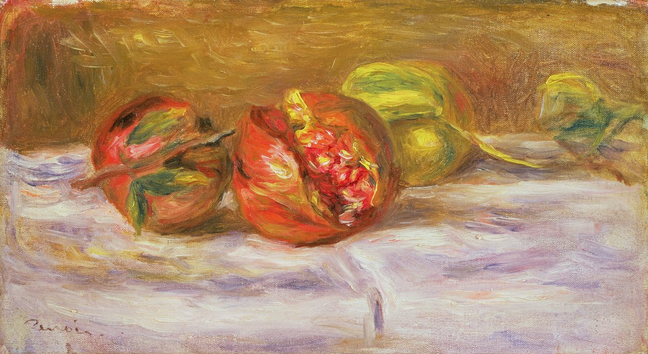 Twee granaatappels (ca. 1910) door Pierre Auguste Renoir