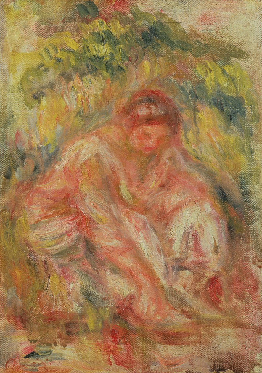 Vrouw in Rust in Landschap door Pierre Auguste Renoir