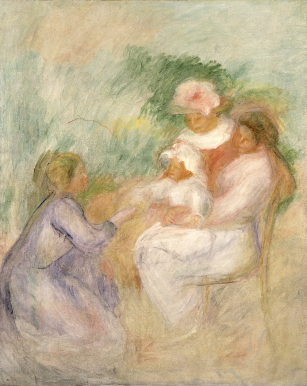 Vrouwen en Kind, ca. 1896 door Pierre Auguste Renoir